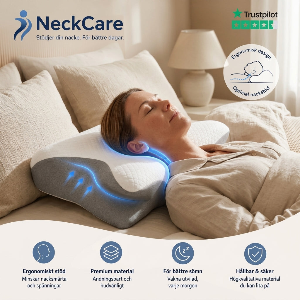 NeckCare Nackkudde – För Bättre Sömn & Mindre Nacksmärta